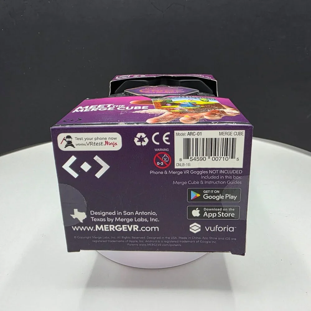 Merge Cube AR/VR Holograms App Handheld Virtual Games 10+ Android IoS NEW